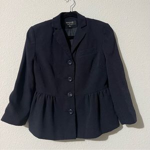 Signature by Larry Levine Navy Blue Womens Blazer Size 4